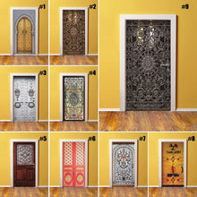 Load image into Gallery viewer, Home Decor DIY Door PVC Waterproof 3D Print Environmental Classical Pattern Protection Sticker Self Adhesive Art Paper Bedroom
