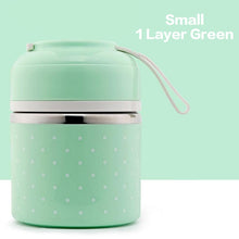 Load image into Gallery viewer, WORTHBUY Cute Japanese Lunch Box For Kids Portable Outdoor Stainless Steel Bento Box Leak-Proof Food Container Kitchen Food Box