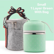 Load image into Gallery viewer, WORTHBUY Cute Japanese Lunch Box For Kids Portable Outdoor Stainless Steel Bento Box Leak-Proof Food Container Kitchen Food Box