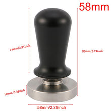 Load image into Gallery viewer, Food Grade 51mm Coffee Tamper Wooden Handle Barista Espresso maker Grinder Handmade High Quality Hot Sale