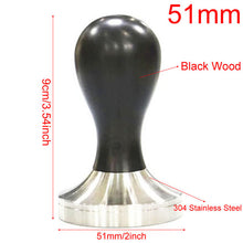Load image into Gallery viewer, Food Grade 51mm Coffee Tamper Wooden Handle Barista Espresso maker Grinder Handmade High Quality Hot Sale
