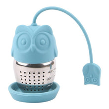 Load image into Gallery viewer, 8 Style Silicone Tea Infuser Reusable Tea Strainer Sweet Leaf with Drop Tray Novelty Tea Ball Herbal Spice Filter Tea Tool
