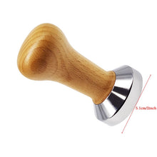Load image into Gallery viewer, Food Grade 51mm Coffee Tamper Wooden Handle Barista Espresso maker Grinder Handmade High Quality Hot Sale
