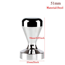 Load image into Gallery viewer, Food Grade 51mm Coffee Tamper Wooden Handle Barista Espresso maker Grinder Handmade High Quality Hot Sale
